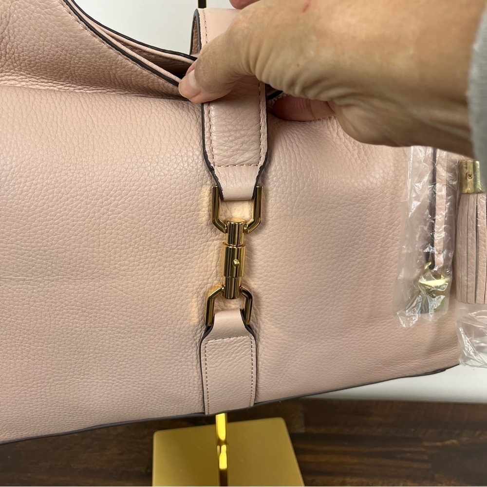 G.I.L.I. Classic Hobo Pebbled Leather in Blush. NWOT. Large #361 - Picture 4 of 12